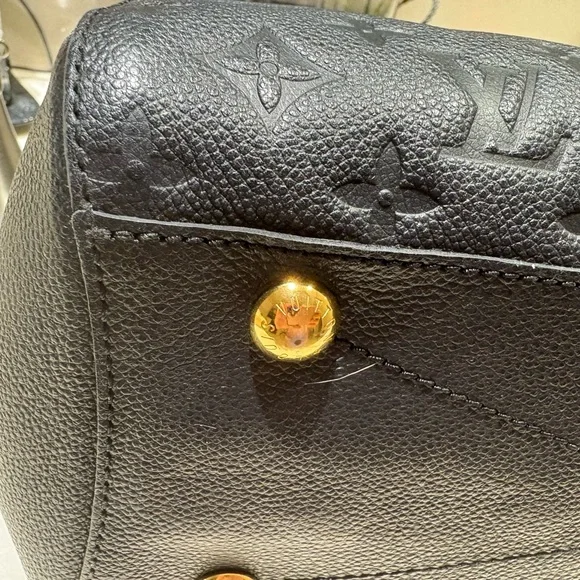 Louis Vuitton Black Embossed Montaigne mm - Picture 9 of 16